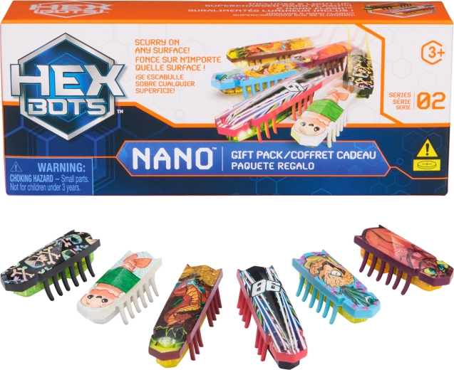 HEXBUG Nano ajándékcsomag – 6 minirobot bogár fénnyel
