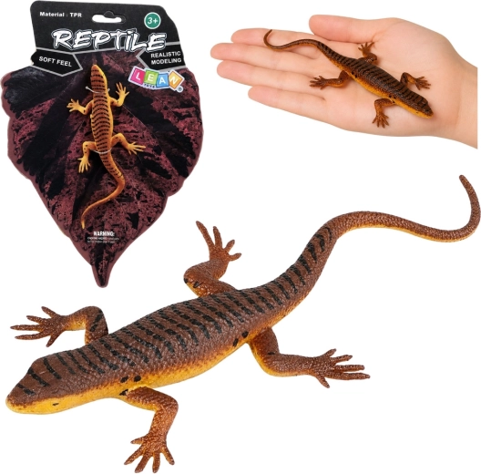 Élethű gumírozott elevenszülő gyíkfigura 12,5 cm