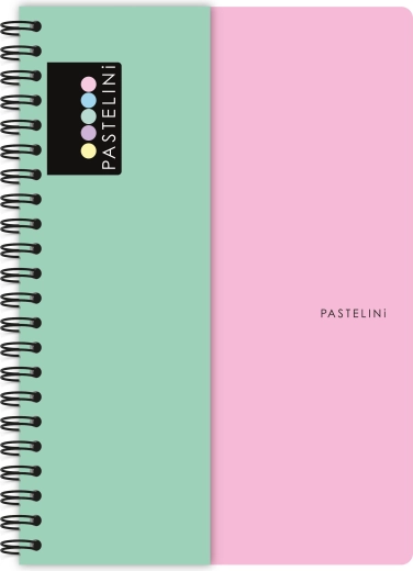 PASTELINI A4 spirálfüzet rózsazöld