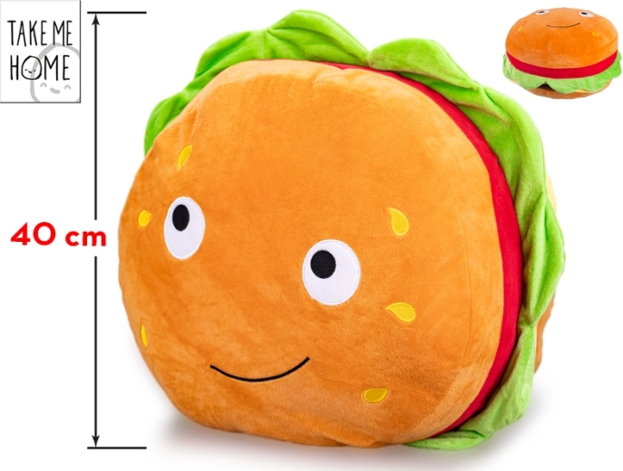 Plüss hamburger vidám arccal – Take Me Home