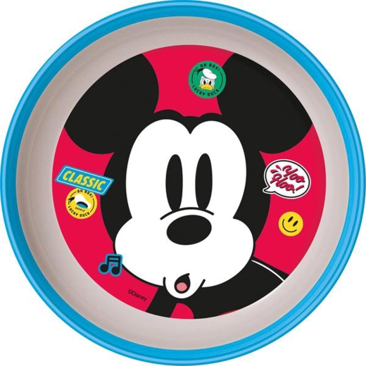 Műanyag MICKEY tál csúszásmentes aljjal 14,7 × 4 cm