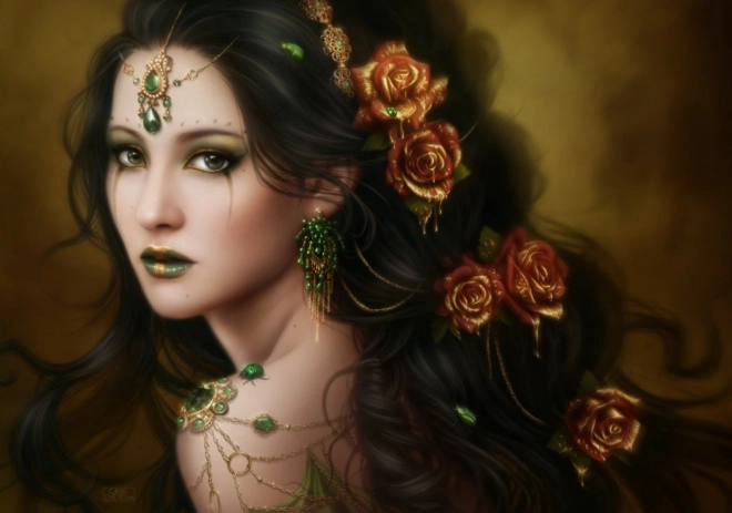 Arany rózsa puzzle, 1000 darab