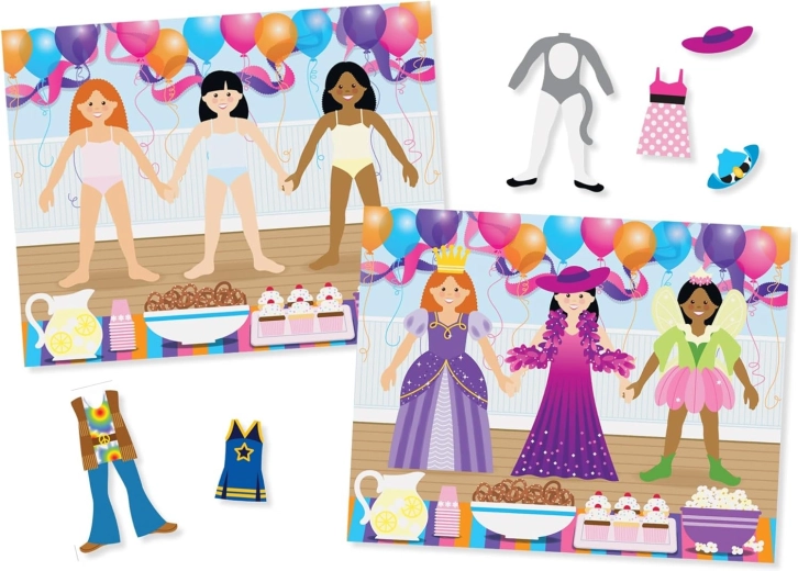 Többször használható öltöztetős matrica szett MELISSA & DOUG