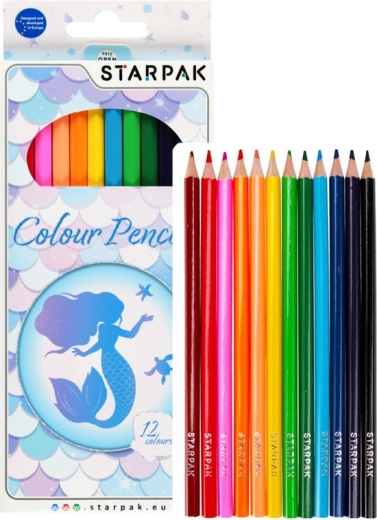 Sellők – színesceruza készlet, 12 szín