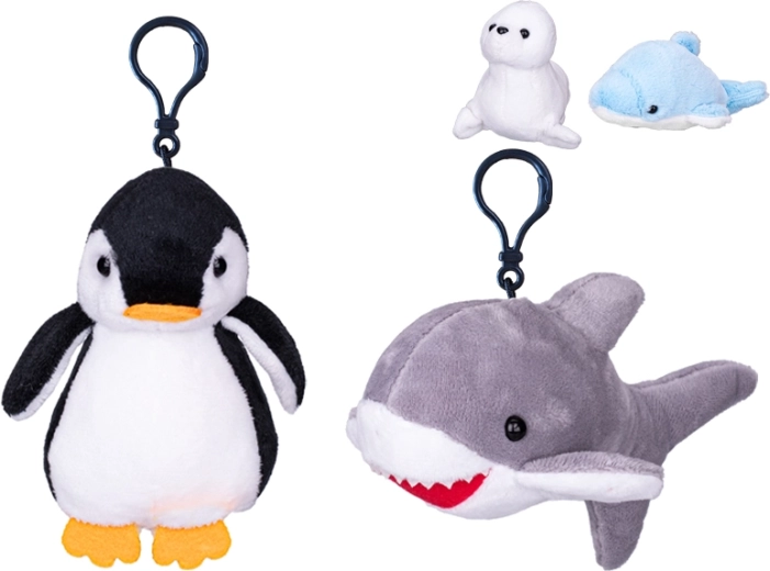 Plüss kulcstartó – tengeri állat 10 cm