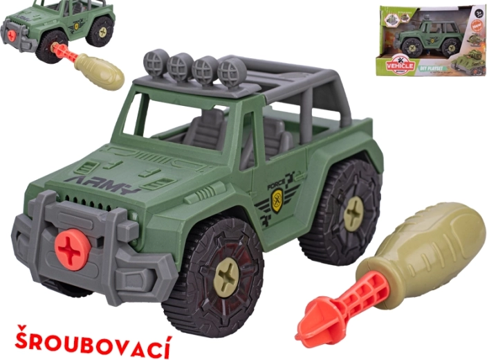 Csavarozható katonai terepjáró autó 13,5 cm