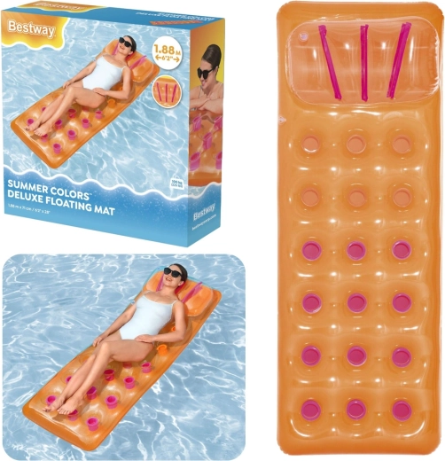 Bestway Summer Colors Deluxe felfújható úszó napozóágy