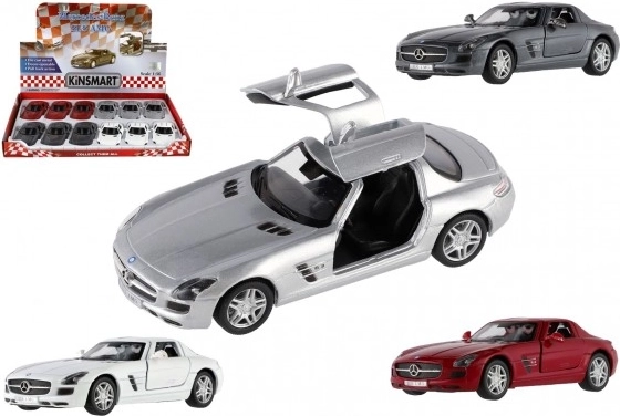 Mercedes-Benz SLS AMG 13 cm-es autómodell visszahúzással