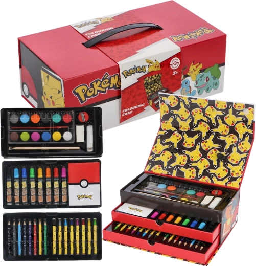 Pokémon rajzkoffer – művészeti készlet bőröndben