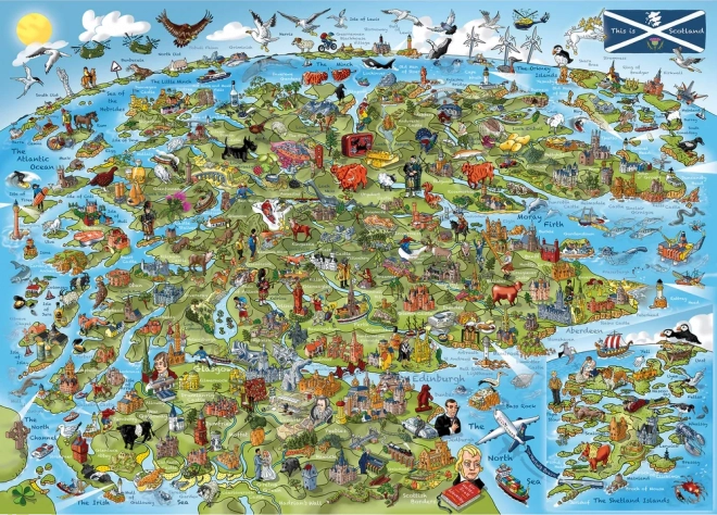 Puzzle Ez Skócia 1000 darab