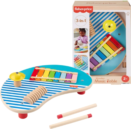 Fisher-Price fa zenei asztal