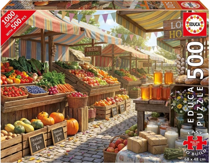 Educa puzzle Napos farmervásár 500 darab