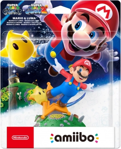 Super Mario Galaxy Mario és Luma amiibo figura