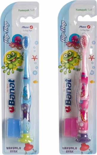 BANAT FlipFlap Junior Soft puha gyermek fogkefe, 5+