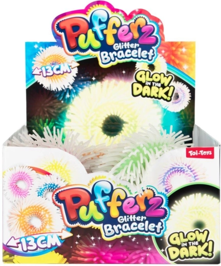 Világító antistressz szőrös szilikon karkötő, színmix