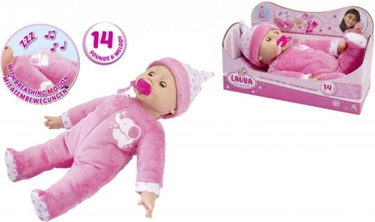 Laura baba – alvásidő interaktív baba 38 cm