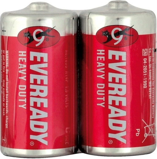 Energizer Eveready Heavy Duty Red C R14 1,5 V elemek, 2 db