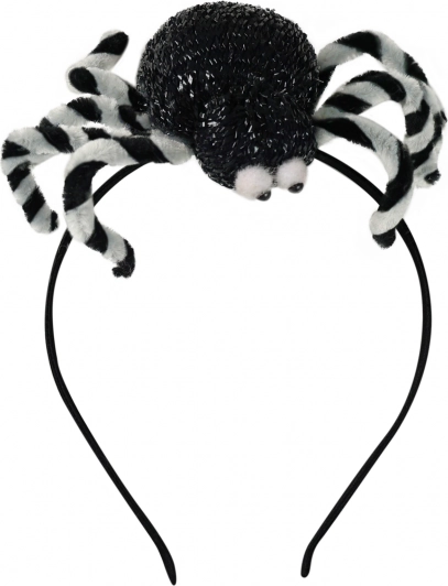 Boszorkányos fejpánt pókkal