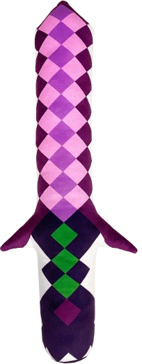 Fluffy Fighterz világító plüss kard Pixel rózsaszín
