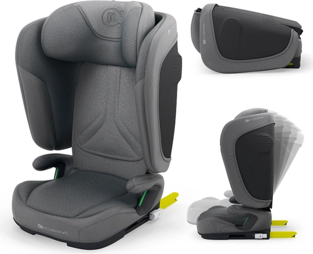 Kinderkraft Unity 2 i-Size összecsukható autósülés 100–150 cm Grey