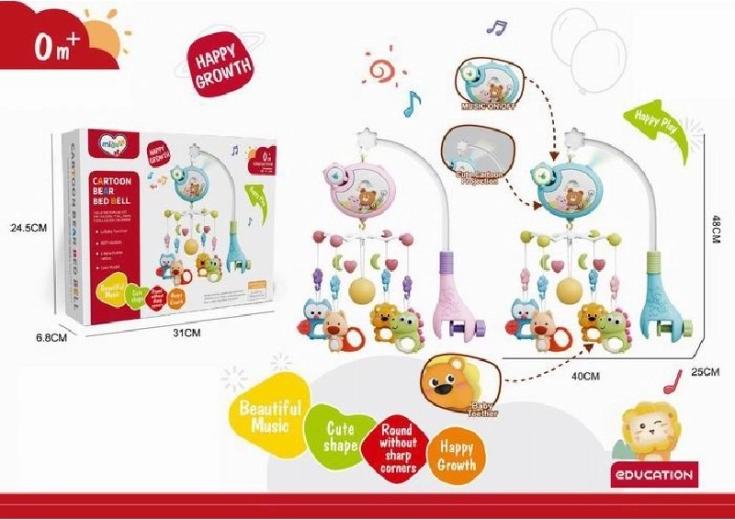 Ágyra szerelhető zenélő körforgó