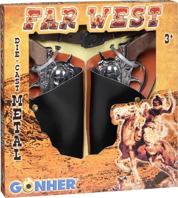 Gonher cowboy készlet 2 revolverrel és övvel