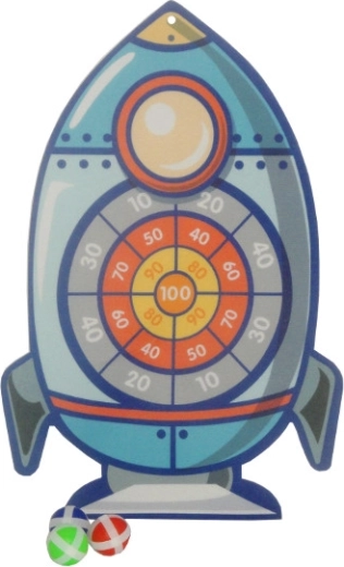 Gyerek dobó céljáték tépőzáras rakétával