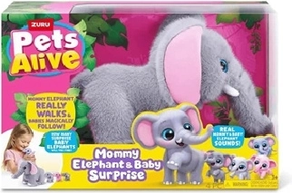 ZURU Pets Alive Mama elefánt kicsinyeivel