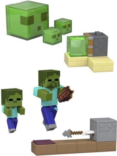 Minecraft akciófigura 8 cm játékkiegészítőkkel