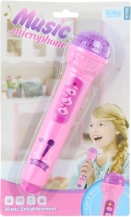 Rózsaszín elemes mikrofon