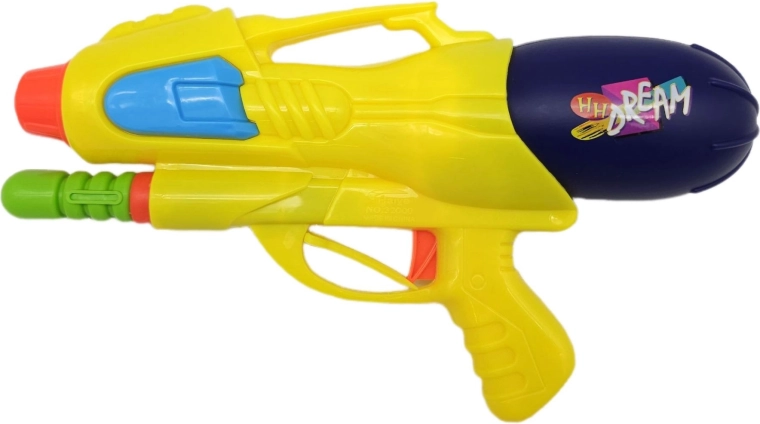 Vízipisztoly pumpával 29 cm, sárga – 1 db