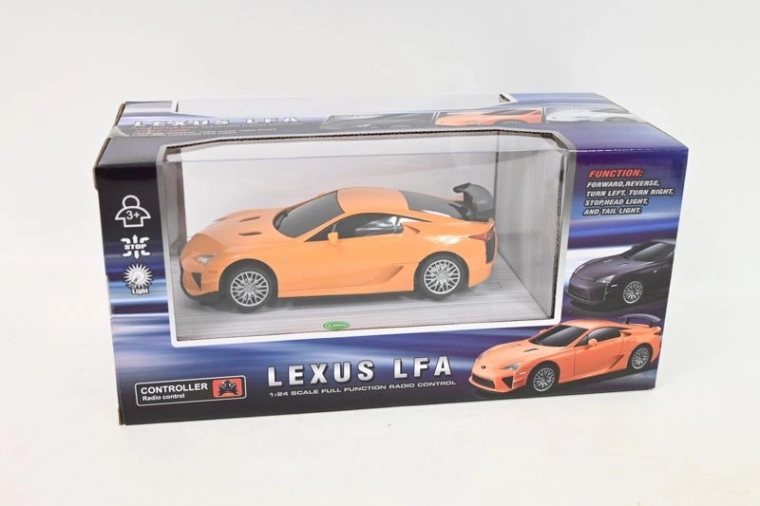 RC autó Lexus LFA narancssárga 1:24