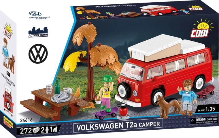 Cobi Volkswagen T2a camper építőkészlet 1:35 (272 darab)