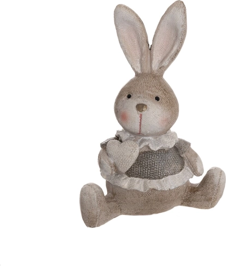 Bézs kerámia nyuszi 14 cm