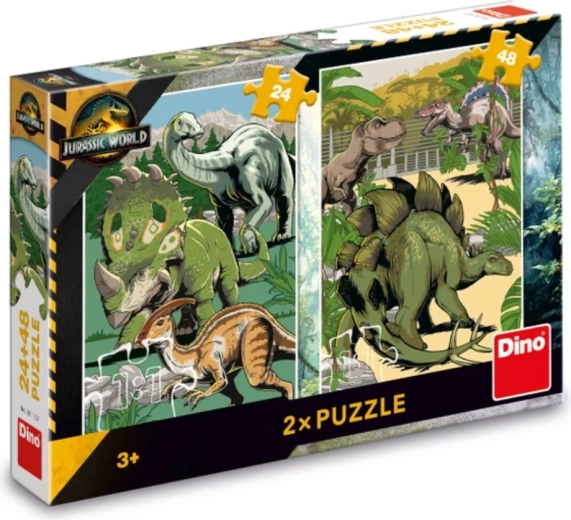 Jurassic World gyerekpuzzle 24 és 48 darabbal