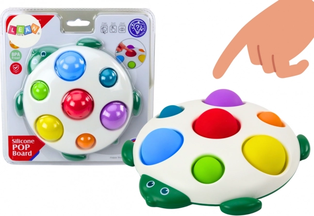 Érzékszervi teknős játék tábla pop-it