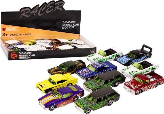 Fém versenyautó 1:64