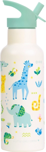 A Little Lovely Company rozsdamentes ivópalack 500 ml – dzsungel