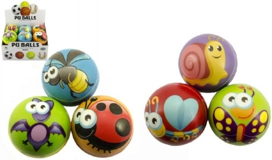 Habgolyó állatkákkal 10 cm, vegyes színek