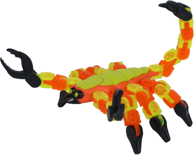 Klixx Creaturez skorpió – hajlítható kattogó játék a kreatív játszáshoz