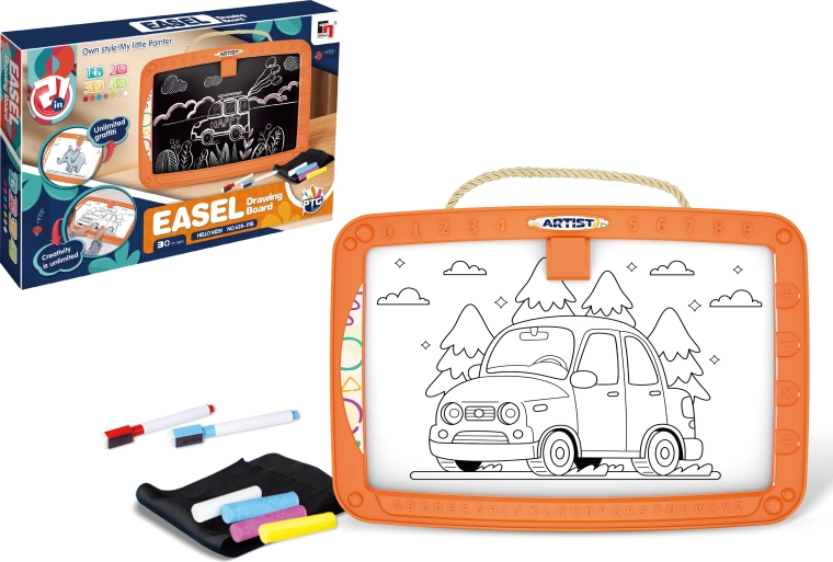 Kétoldalas mágneses rajztábla Easel