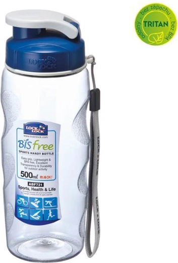 Bisfree műanyag vizespalack 500 ml – kék