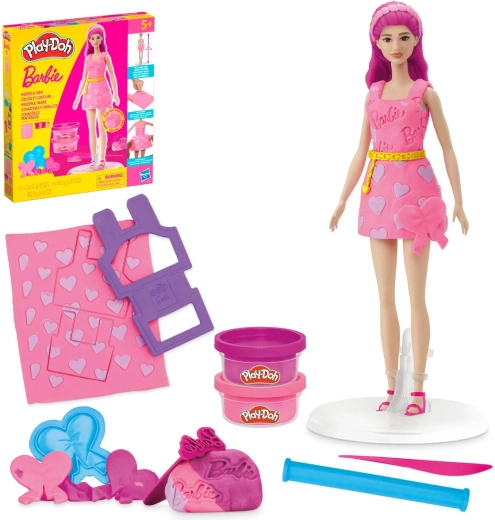 Play-Doh Barbie kreatív készlet – Haj és szív