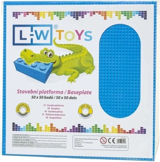 Nagy építő alaplap 50×50 pötty kék