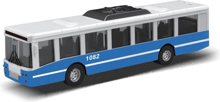 16 cm-es lendkerekes városi busz – kék
