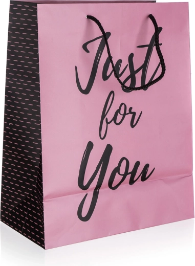 Just For You Pink ajándéktáska M 18 × 22 × 10 cm