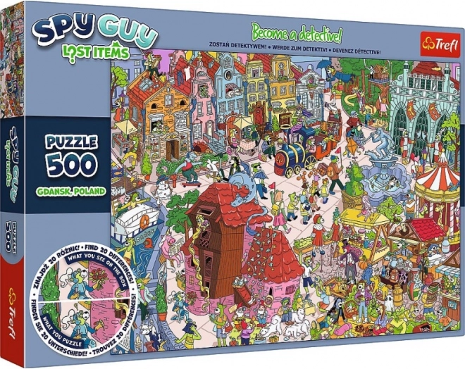 Puzzle 500 darab Spy Guy Elveszett tárgyak Gdańsk