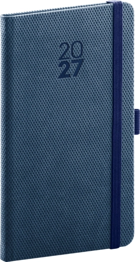 Notique zsebnaptár Diamante 2027 kék 9 × 15,5 cm