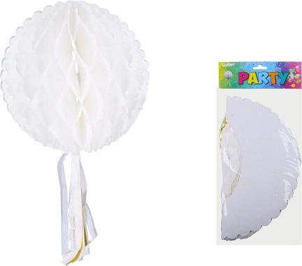 Papír dekorációs gömb felakasztáshoz 30 cm