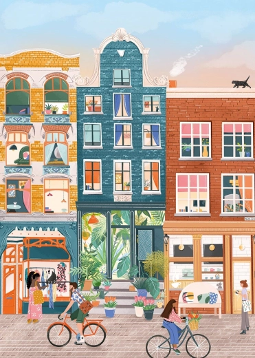 Puzzle Nine Streets, Amszterdam 500 darabos